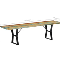 Sitzbank 160 cm Altholz Massiv