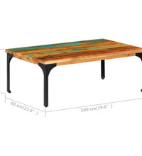 Couchtisch 100x60x35 cm Altholz Massiv