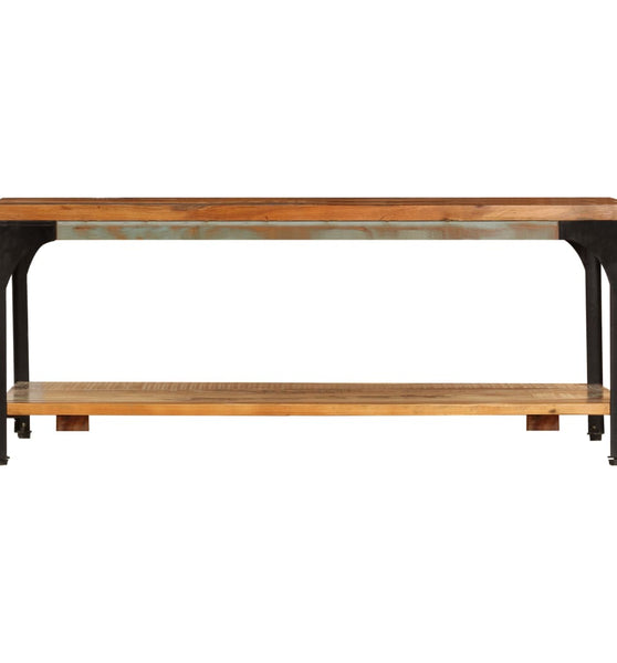 Couchtisch mit Ablage 100x60x35 cm Altholz Massiv