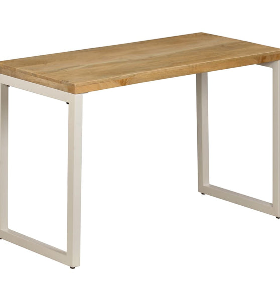 Esstisch 115x55x76 cm Massivholz Mango und Stahl