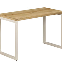 Esstisch 115x55x76 cm Massivholz Mango und Stahl