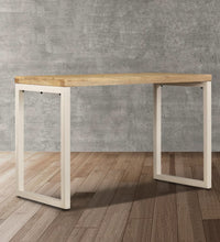 Esstisch 115x55x76 cm Massivholz Mango und Stahl