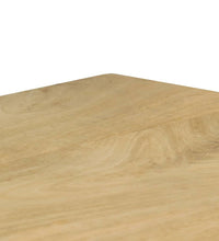Esstisch 115x55x76 cm Massivholz Mango und Stahl