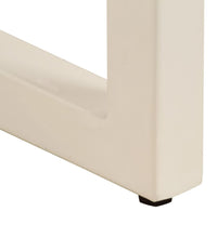 Esstisch 115x55x76 cm Massivholz Mango und Stahl