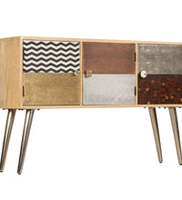 Sideboard 120 x 30 x 75 cm Massivholz Mango