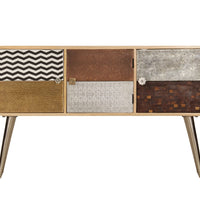 Sideboard 120 x 30 x 75 cm Massivholz Mango