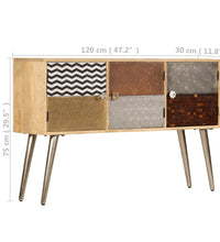 Sideboard 120 x 30 x 75 cm Massivholz Mango