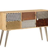 Sideboard 120 x 30 x 75 cm Massivholz Mango