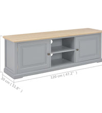 TV-Schrank Grau 120×30×40 cm Holz