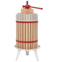 Obst- und Weinpresse mit Stoffbeutel 24 L Eichenholz
