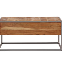 Couchtisch 75x75x35 cm Massivholz Akazie