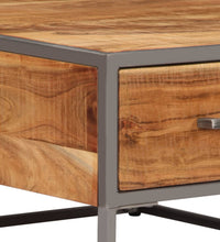 Couchtisch 75x75x35 cm Massivholz Akazie