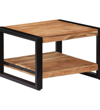 Couchtisch 60x60x40 cm Massivholz Akazie