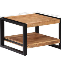 Couchtisch 60x60x40 cm Massivholz Akazie