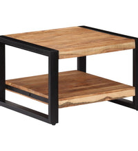 Couchtisch 60x60x40 cm Massivholz Akazie