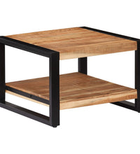 Couchtisch 60x60x40 cm Massivholz Akazie