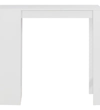 Bartisch mit Regal Weiß 110x50x103 cm