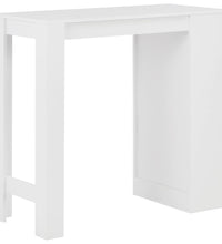 Bartisch mit Regal Weiß 110x50x103 cm