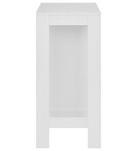 Bartisch mit Regal Weiß 110x50x103 cm