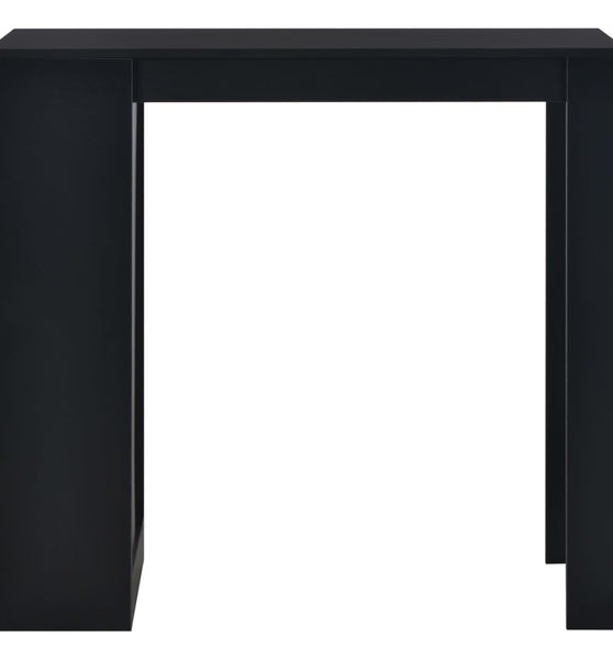 Bartisch mit Regal Schwarz 110 x 50 x 103 cm