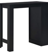 Bartisch mit Regal Schwarz 110 x 50 x 103 cm