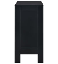 Bartisch mit Regal Schwarz 110 x 50 x 103 cm