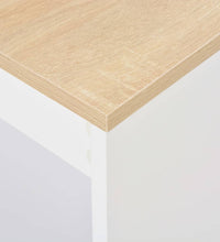 Bartisch mit Regal Weiß 110x50x103 cm