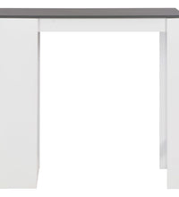 Bartisch mit Regal Weiß 110x50x103 cm