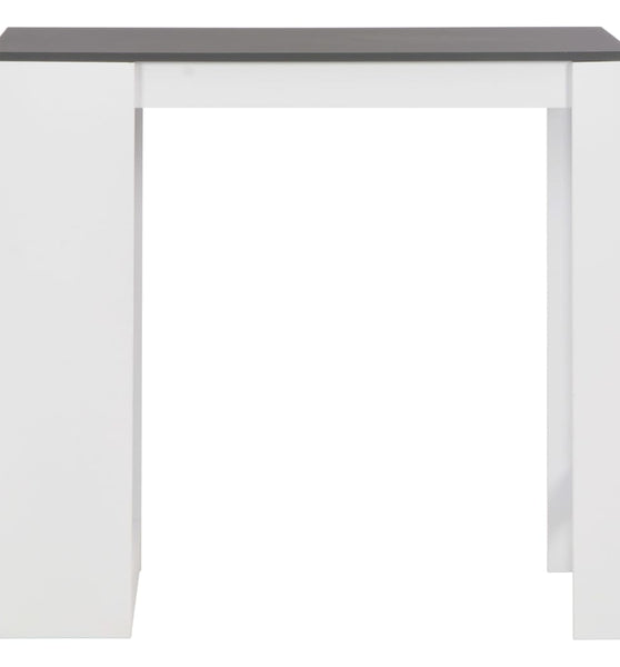 Bartisch mit Regal Weiß 110x50x103 cm