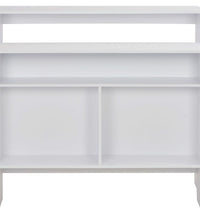 Bartisch mit 2 Tischplatten Weiß 130x40x120 cm