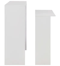 Bartisch mit 2 Tischplatten Weiß 130x40x120 cm