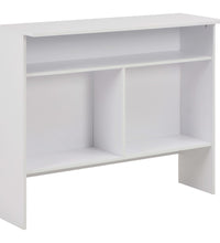 Bartisch mit 2 Tischplatten Weiß 130x40x120 cm