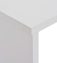 Bartisch mit 2 Tischplatten Weiß 130x40x120 cm