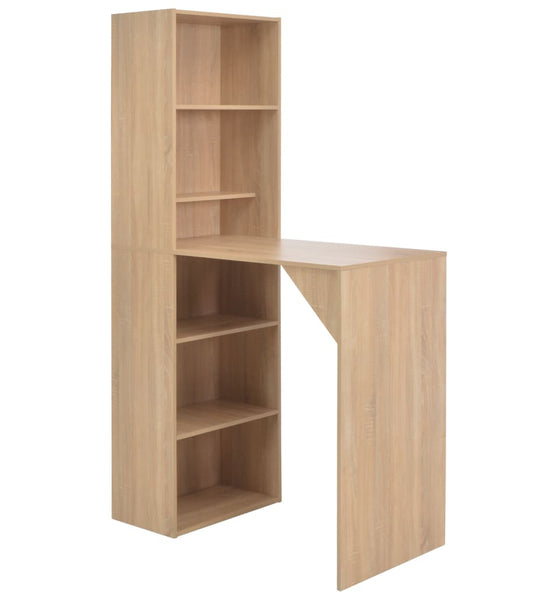 Bartisch mit Schrank Eichenoptik 115x59x200 cm