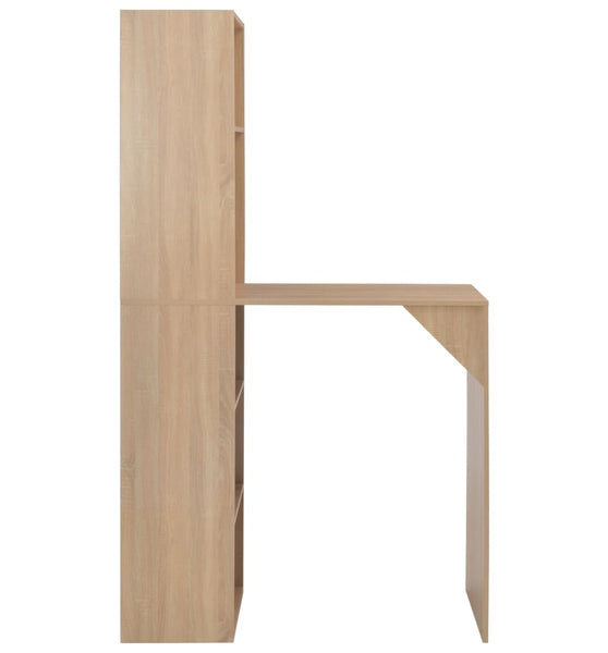 Bartisch mit Schrank Eichenoptik 115x59x200 cm