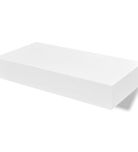 Wandregal Hängeregal mit Schubladen 2 Stk. Weiß 48 cm