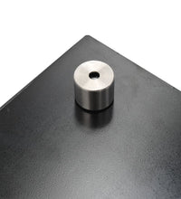 Küchenrückwand Schwarz 70x60 cm Hartglas