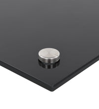 Küchenrückwand Schwarz 70x60 cm Hartglas