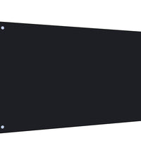 Küchenrückwand Schwarz 100x60 cm Hartglas
