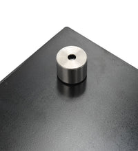 Küchenrückwand Schwarz 100x60 cm Hartglas