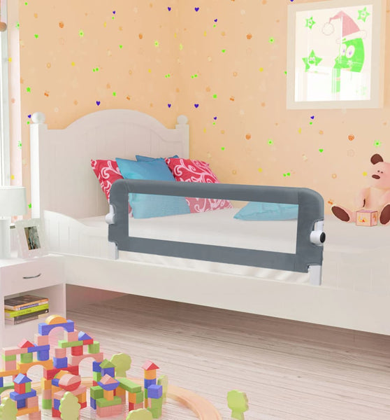 Kleinkind-Bettschutzgitter Grau 102x42 cm Polyester