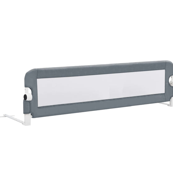 Kleinkind-Bettschutzgitter Grau 150x42 cm Polyester