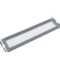 Kleinkind-Bettschutzgitter Grau 150x42 cm Polyester
