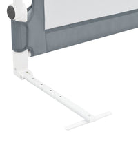 Kleinkind-Bettschutzgitter Grau 150x42 cm Polyester