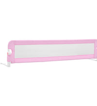 Kleinkind-Bettschutzgitter Rosa 180x42 cm Polyester