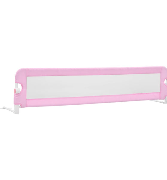 Kleinkind-Bettschutzgitter Rosa 180x42 cm Polyester
