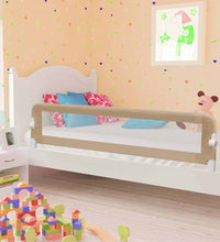 Kleinkind-Bettschutzgitter Taupe 180x42 cm Polyester