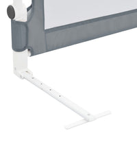 Kleinkind-Bettschutzgitter Grau 120x42 cm Polyester