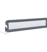 Kleinkind-Bettschutzgitter Grau 180x42 cm Polyester