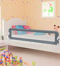 Kleinkind-Bettschutzgitter Grau 180x42 cm Polyester